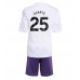 Manchester United Manuel Ugarte #25 Bortedraktsett Barn 2025-26 Korte ermer (+ Korte bukser)
